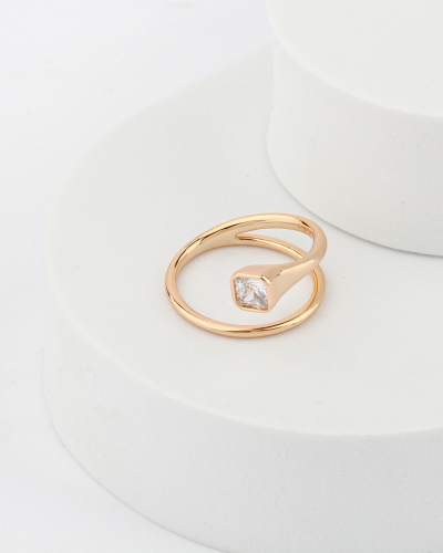 خاتم مطلي تصميم ناعم