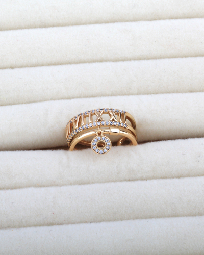 خاتم مطلي تصميم مميز