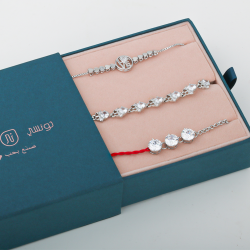 3 أساور ناعم مطلية