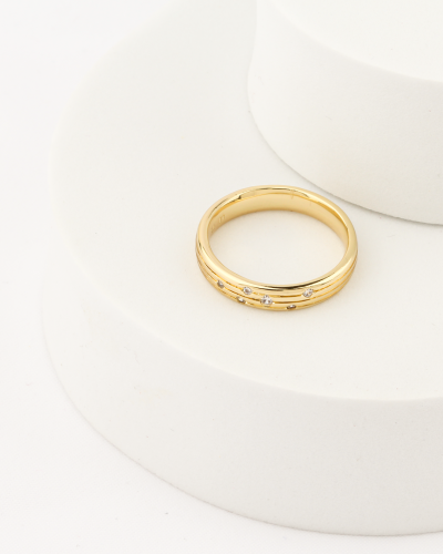 خاتم مطلي تصميم ناعم