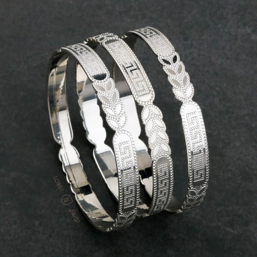 بناجر مطليه باللون الفضي