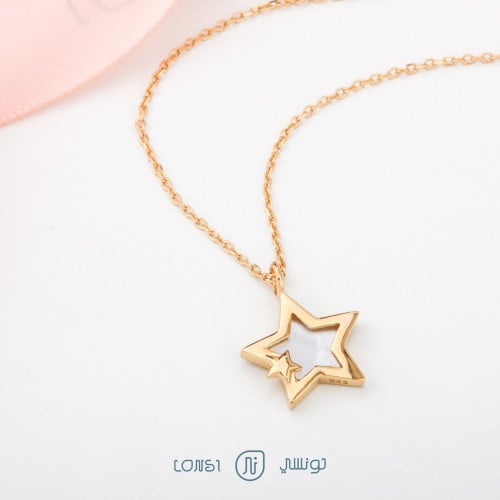 عقد ذهبي فضة عيار 925