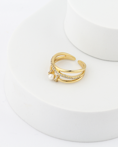 خاتم مطلي تصميم مميز