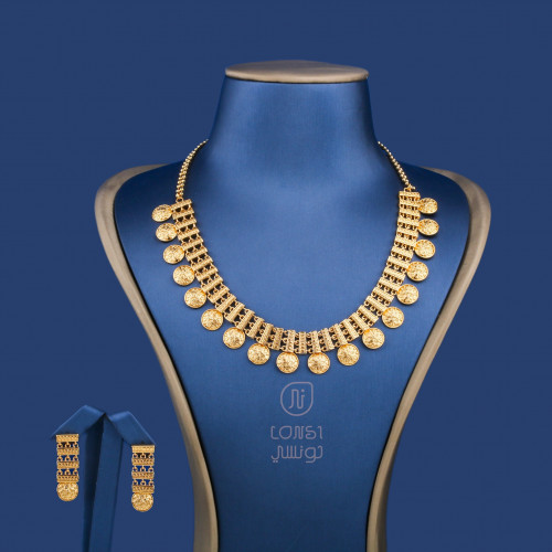 طقم مطلي سلسال صغير