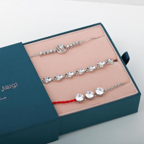 3 أساور ناعم مطلية