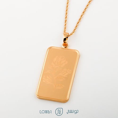 عقد سبيكة مطلي كبير