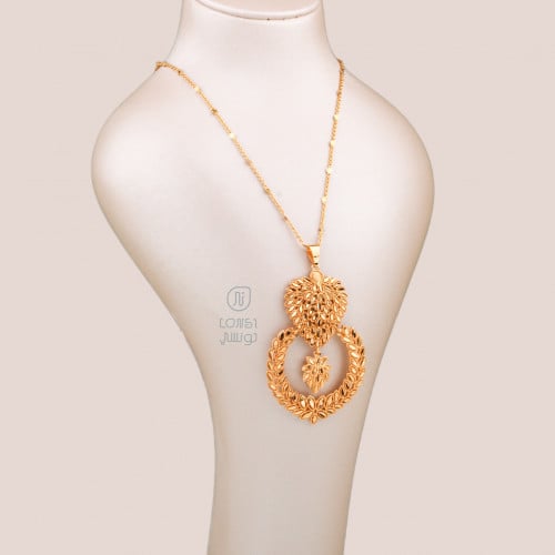 عقد مطلي تصميم فخم