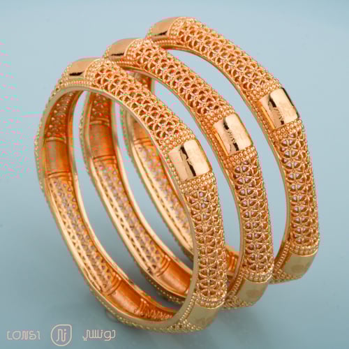 6 بناجر مطليه تصميم ذهب