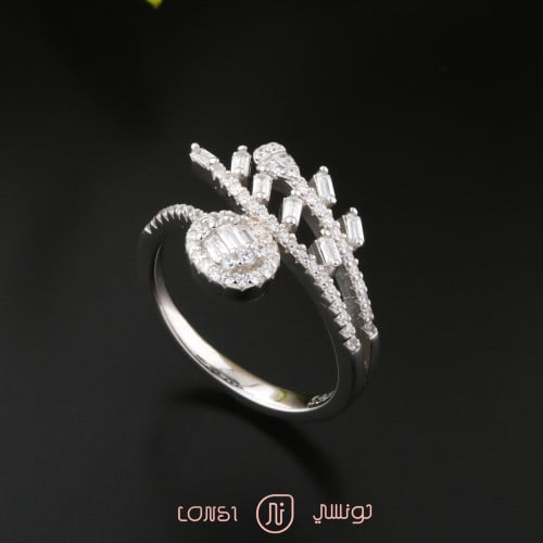 خاتم فخم فضة عيار 925