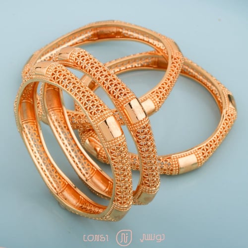 6 بناجر مطليه تصميم ذهب