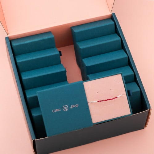 توزيعات اساور فضه 6 قطع