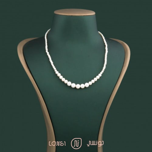 عقد لؤلؤ فضة عيار 925