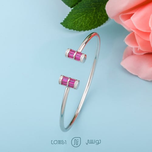 اسوارة ملونه فضة عيار 925