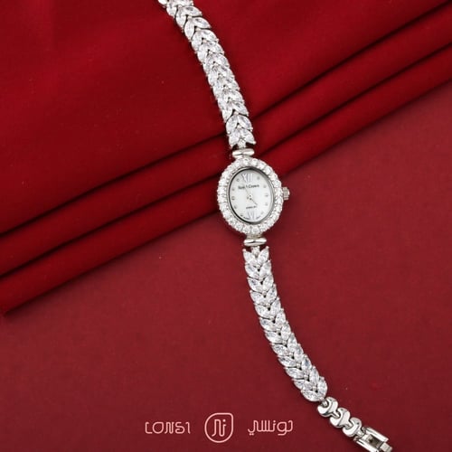ساعة نسائية فضة عيار 925