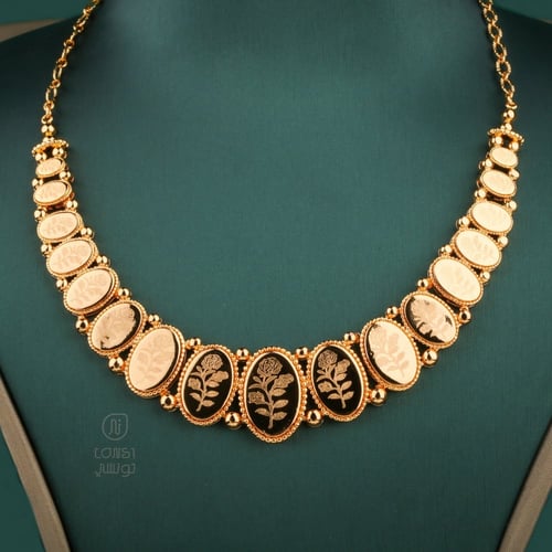 طقم مطلي ذهبي سبايك ليزر