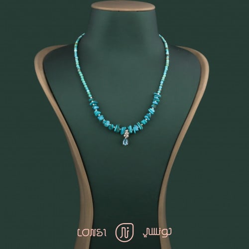 عقد فيروز فضة عيار 925