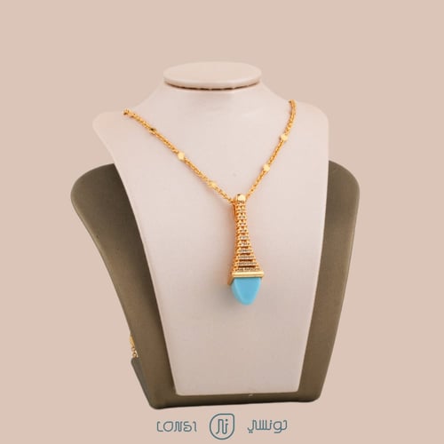 سلسال زركون مميز مطلي