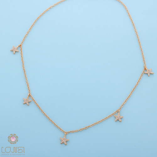 سلسال ناعم مطلي نجوم