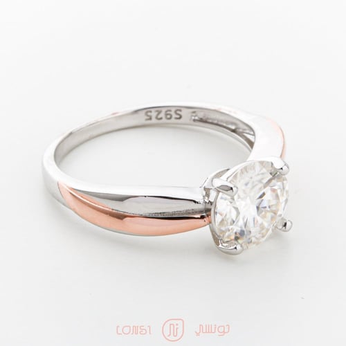 خاتم موزنايت فضة عيار 925