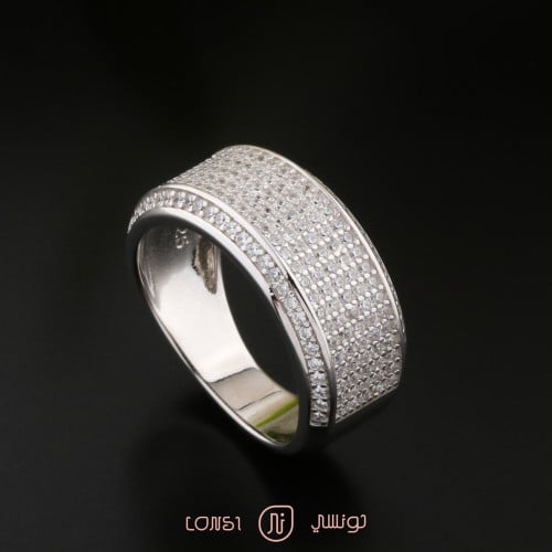 خاتم فخم فضة عيار 925