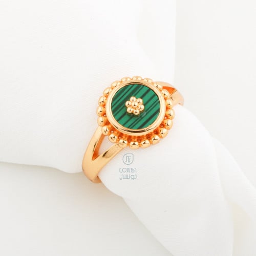 Colored gold-plated ring