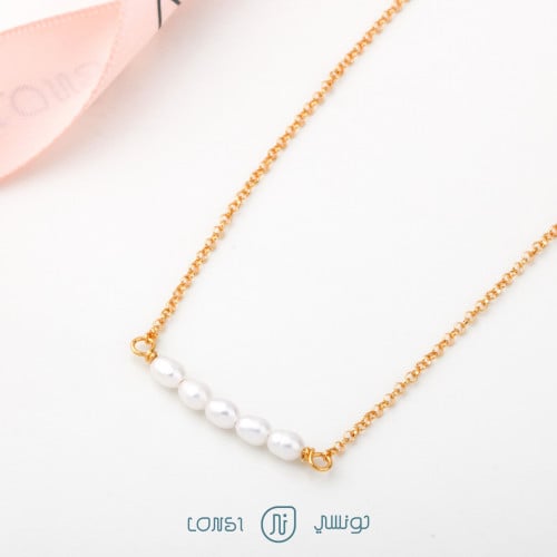 عقد لؤلؤ فضة عيار 925