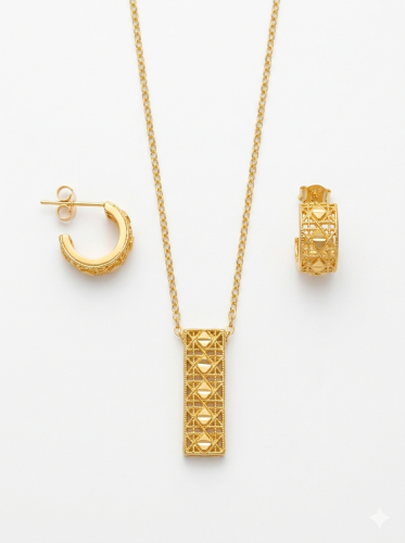 نص طقم مطلي تصميم مميز