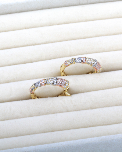 حلق مطلي بتصميم مكس