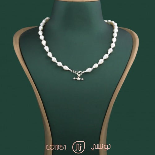 عقد لؤلؤ فضة عيار 925