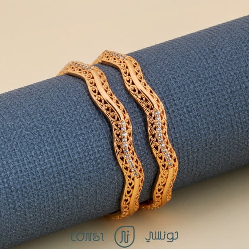 بناجر نسائي مطلية بماء الذهب