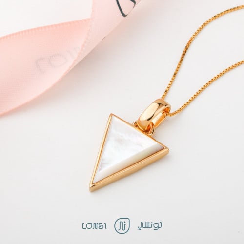 عقد ذهبي فضة عيار 925