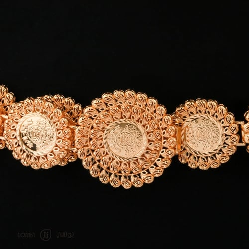 حزام مطلي تصميم ذهب