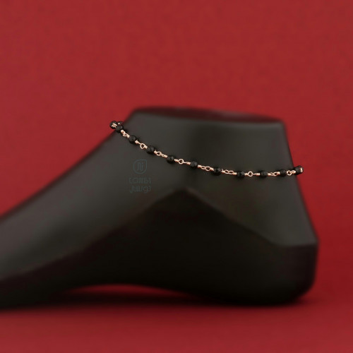 خلخال زركون باللون الأسود