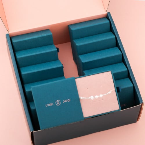 توزيعات اساور فضه 6 قطع