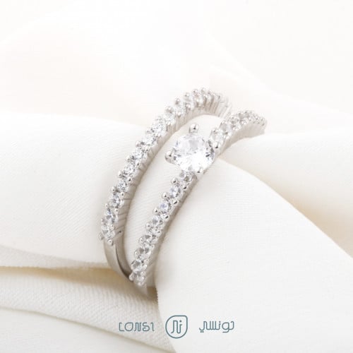 خاتم توينز فضة عيار 925