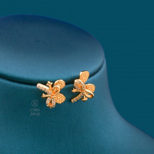 حلق زركون تصميم ألماس