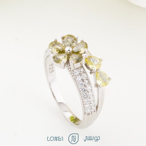 خاتم تفاحي فضة عيار 925