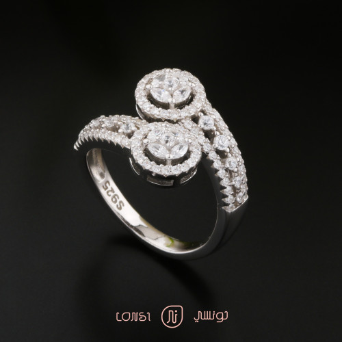 خاتم فخم فضة عيار 925
