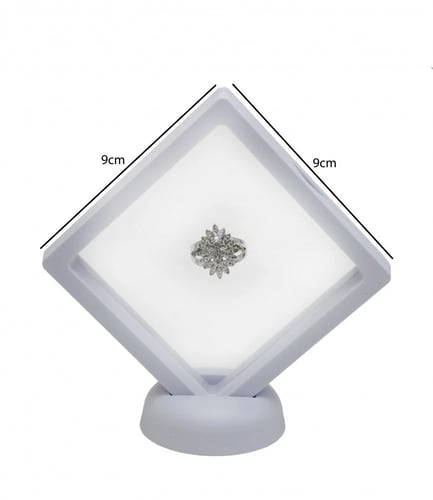 براويز حافظة شفافة 9*9 بقاعدة بعدة الوان