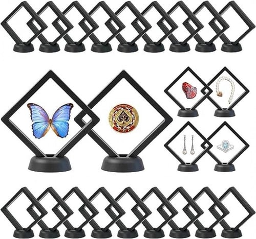 براويز حافظة شفافة 7*7 بقاعدة بعدة الوان