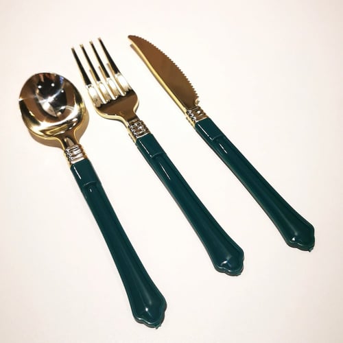 طقم ادوات طعام بلاستيك