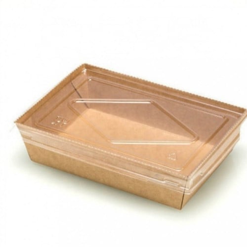 علب ورقية غطاء شفاف كامل