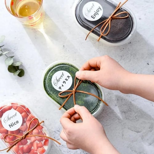 علب بلاستيك شفافه بغطاء منفصل