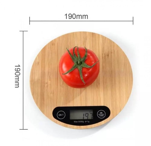 ميزان دائري خشبي