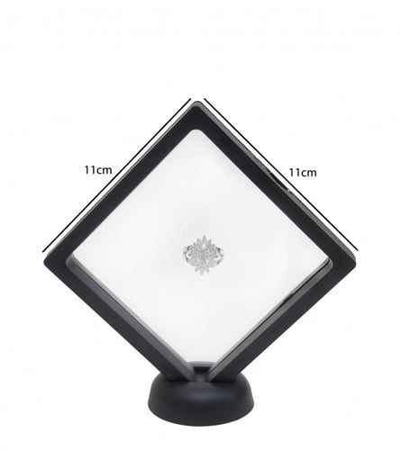 براويز حافظة شفافة 11*11 بقاعدة بعدة الوان