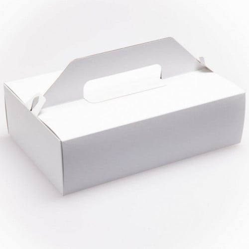 علب بيد ابيض