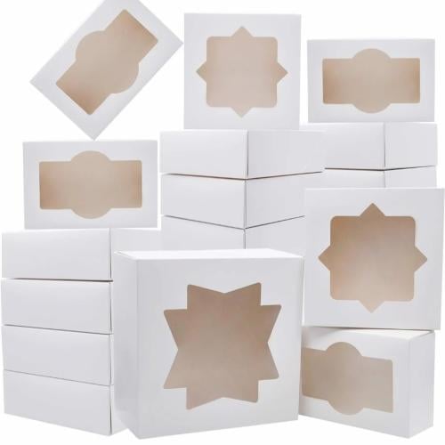 علب بغطاء شفاف شكل نجمه