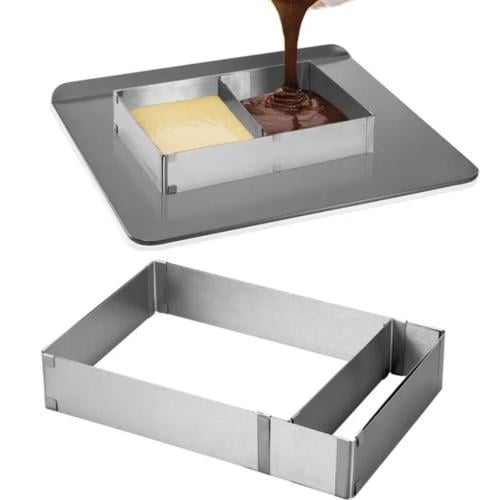 قاطع كيك مستطيل ومربع