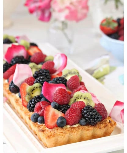 صينيه تارت مستطيل متحركه