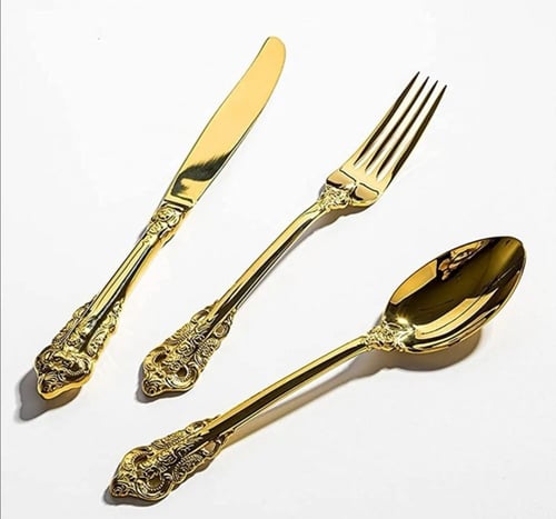 طقم ادوات طعام بلاستيك